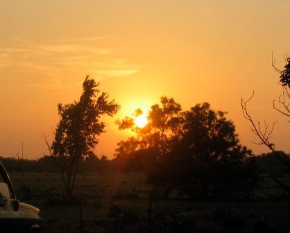 Sunset in Hawley Texas